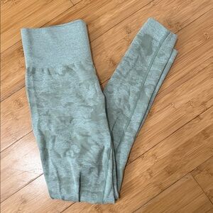 Gymshark Light Green Camouflage Leggings